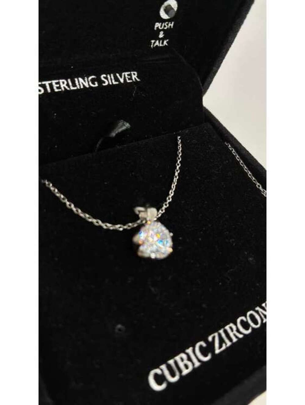 Gianni Bernini Sterling Silver Cubic Zirconia Pendant Necklace in Box - Picture 7 of 16